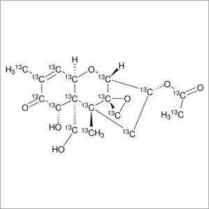 3-Acetyldeoxynivalenol-13C17 Solution - Molecular Formula: C17H22O7