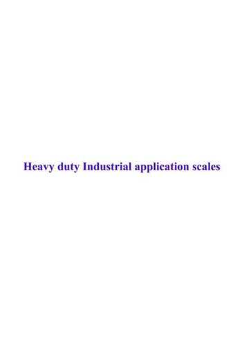 Heavy Duty Industrial scales