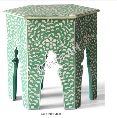 Bone Inlay Stool