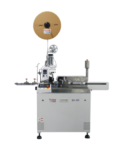 Full automatic wire cimping and tining machine
