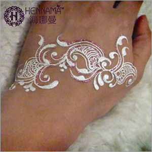 Silver Glitter Tattoo