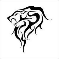 Tribal Lion Tattoo