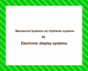 Mechanical systems to Electronic display systems