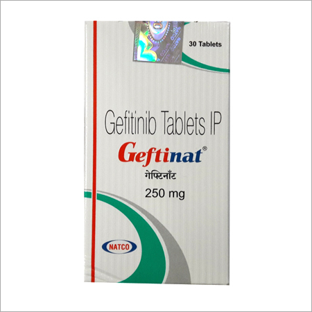 Geftinat - Gefitinib Tablets IP 250 Mg | Lung Cancer Treatment, Prescribed Dosage Guidelines, Adult Use, Effective Composition, Accurate pH Value, Easy Dissolving in Water