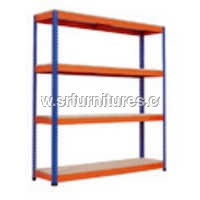 Orange And Blue Heavy Duty Shelves