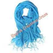 Blue Silk Reversible Scarves Wholesaler