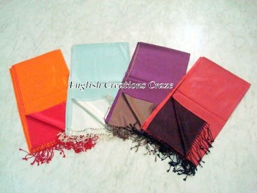 Silk reversible solid color  Scarves