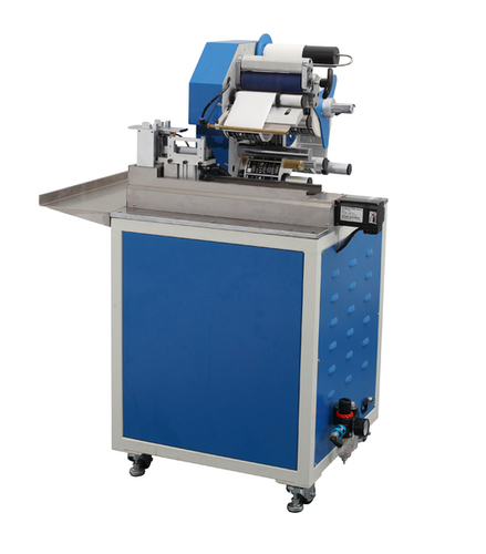 Automatic wire label folding pasting machine