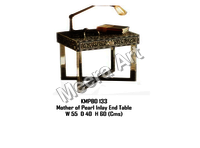 Metal Bone Inlay Table