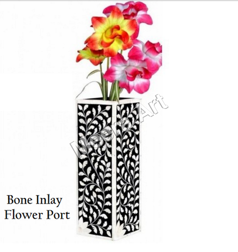 Bone Inlay Flower Port Box