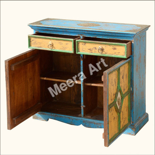 Printed Reclaimed Solid Wood Timber Sideboard