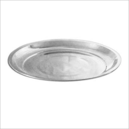 Stainless Steel Silver Touch Dinner Plate - 8-10 Inch, Corrosion Resistant, Easy to Wash, Food Grade for Home and Hotel Use