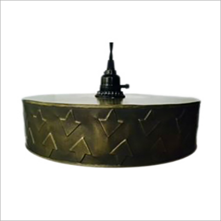 Green Embossed Metal Pendant Lamp