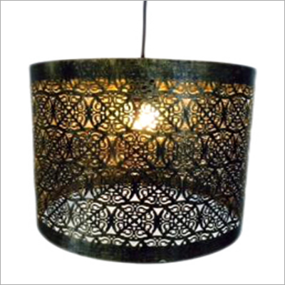 Etch Pendant Light - Metal, Round Shape, Matte Black | Shiny Finish, Charismatic Look, Longer Life, Captivating Design