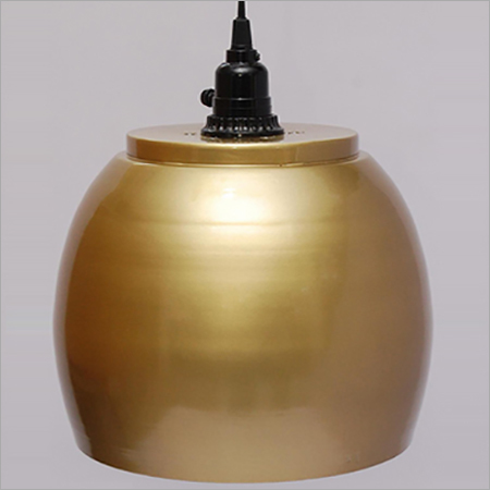 Golden Brass Globe Pendant Light