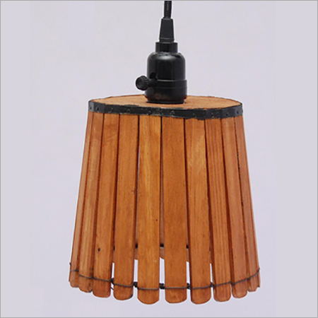 Wooden Hanging Lamp - Polished Wood Finish | Elegant Folk Art Design, Light Weight, Pest Free, Home Decoration & Art Collectible