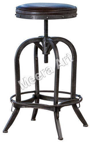 Industrial Black Stool