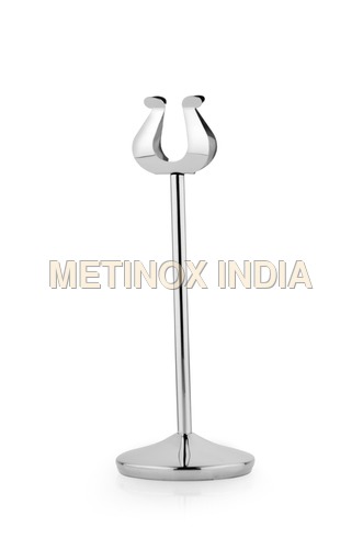 Table Menu Stands - Stainless Steel, Sizes 4", 8", 12" | Sleek Design for Durable Display