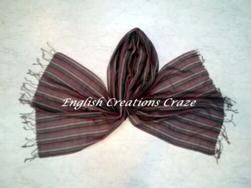 Wool Polyester Melange Woven Scarves