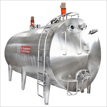 Horizontal Milk Storage Tank