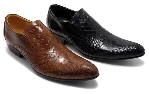 Man Leather Shoes - Leather, Brown | Stylish Design, Durable, Comfortable Fit, Slip-on, Low Heel, Rubber Sole, Light Weight