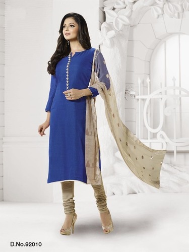 Royal Blue Ladies Dress Material