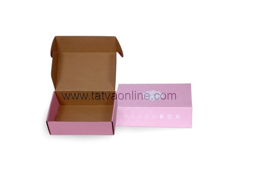 Pink Simple Cake Type Corrugated Box