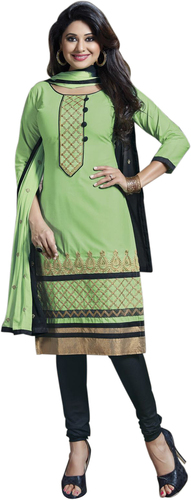 Silk Cotton Suits - Medium, 44 Inches, Light Green | Soft Fabric, Embroidered, Comfortable Fit, Stylish Look, Durable Material