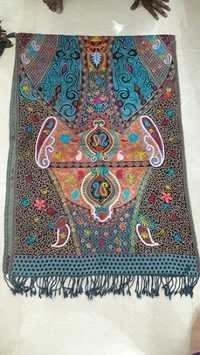 Designer Boiled Wool Embroidery Shawl