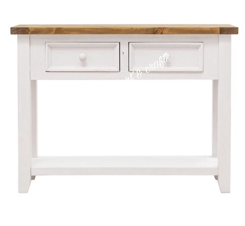 WOODEN CONSOLE COFFEE TABLE 2 DRAWERS