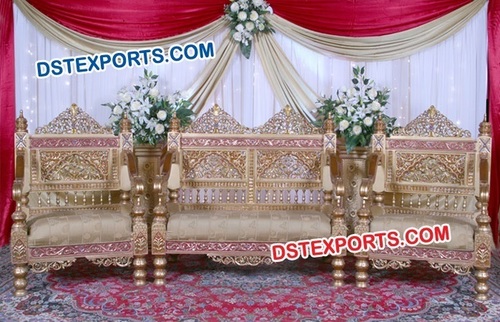Handcarved Teak Wood Wedding Furniture
