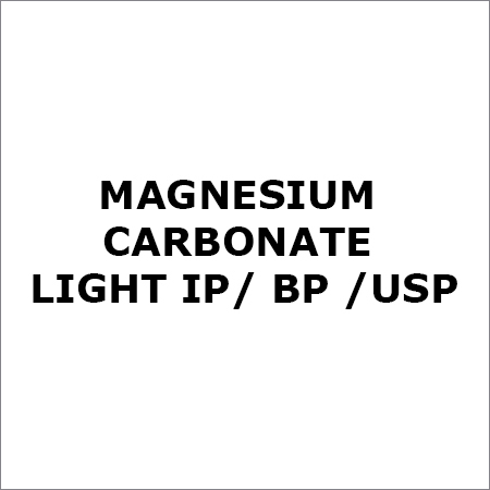 Magnesium Carbonate Light IP-BP-USP