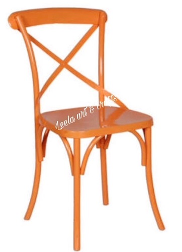 BACK CROSS METAL CHAIRS