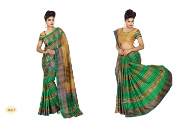Regal Green Bhagalpuri Silk Saree
