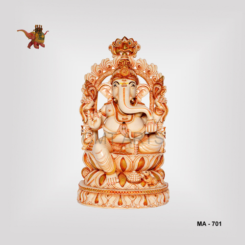Figurine Cultured Marble Ganesha