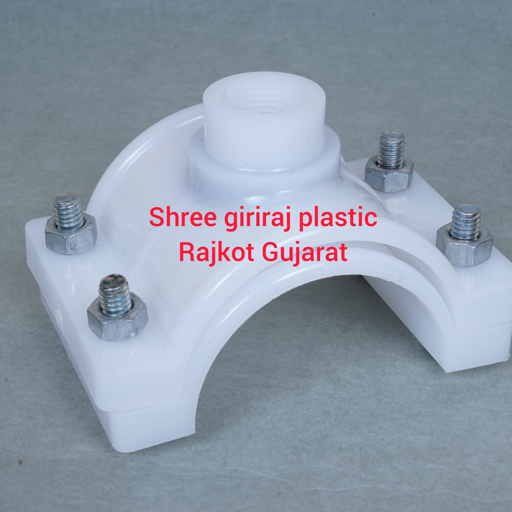 HDPE Service Saddle - PVC, Size 32MM to 200MM, Color White | Leakproof, Enhanced Durability, Anti-Abrasive, Easy to Fit