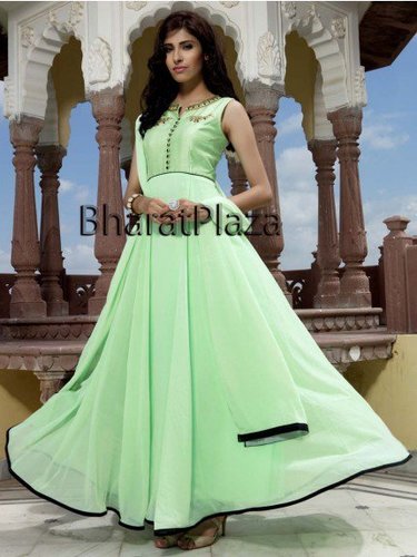 Light Green Anarkali Suits
