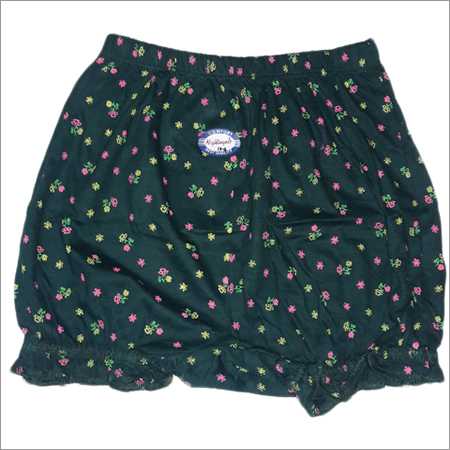 Ladies Bloomer - Cotton, Standard Size, Dark Green | Soft Fabric, Comfortable Fit, Neat Stitching, Colorfast, Skin Friendly