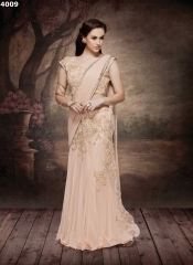 Submissive Light Peach Lycra Designer Lehenga Choli
