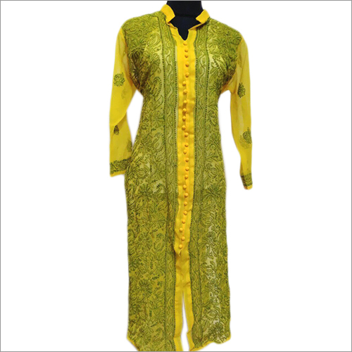 Georgertte Chikankari Kurtis