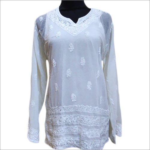 Chikankari Georgette Top