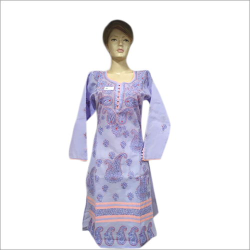 Cotton Chikan Kurti