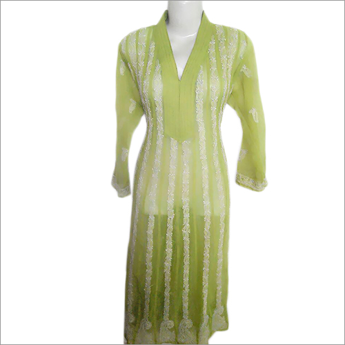 Chikankari Anarkali Kurtis