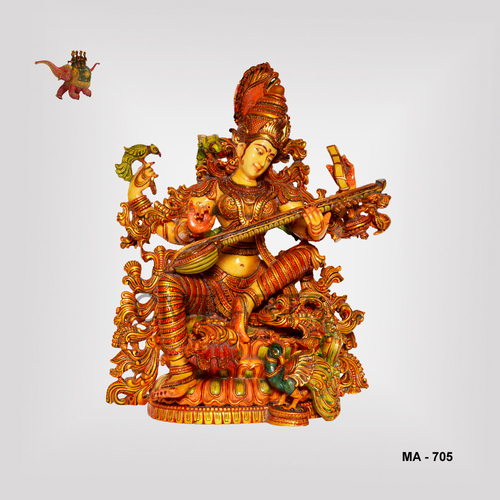 Figurine Cultured Marble Saraswati