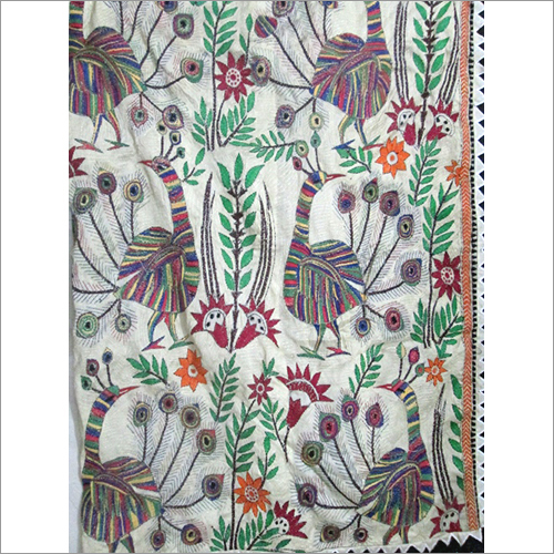 Kantha Stitch Saree