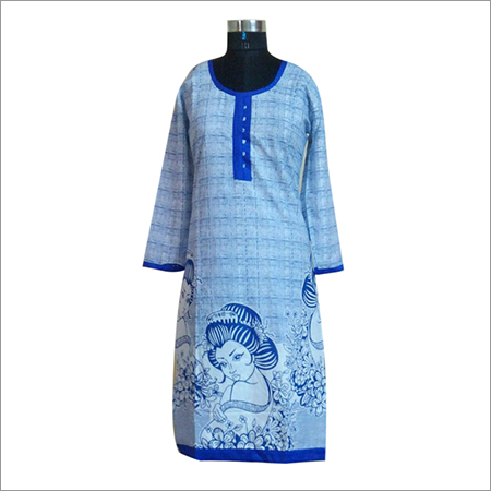 Light Blue Ethnic Designer Kurti