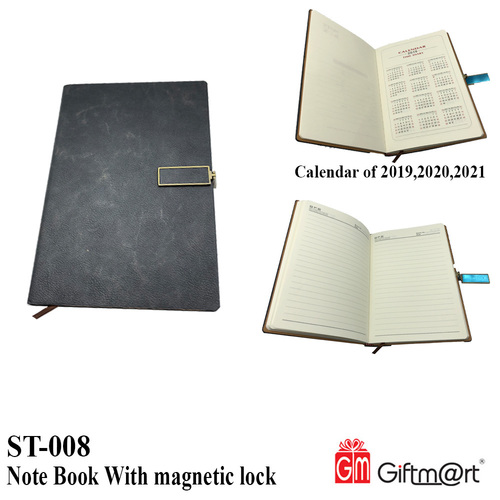 NOTEBOOK WITH MAGNETIC LOCK