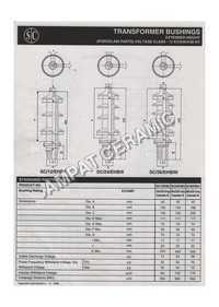 Porcelain Transformer Bushing Extended Height - Frequency (mhz): 50 Hertz (hz)