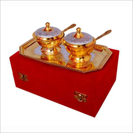 Gold Plated 2 Bowl Set