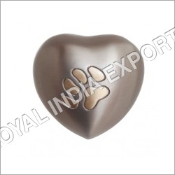 Pewter Paw Heart Urn